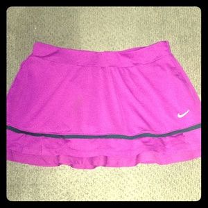 Nike Dri Fit Tennis Skirt Skort Magenta Medium